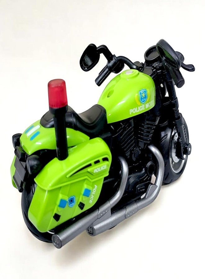 Stylbase Durable High-Density Pull Back Action Die Cast Bike Toys Friction Power Toy - Rubber Tyres, Detailed Exterior Sports Motorcycle Toy Vehicle for Kids 3+ Years (Color May Vary) - Image 3